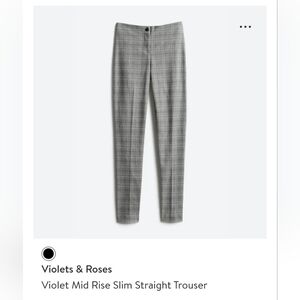 Stitch Fix: Violets & Roses Mid Rise Straight Slim Trouser